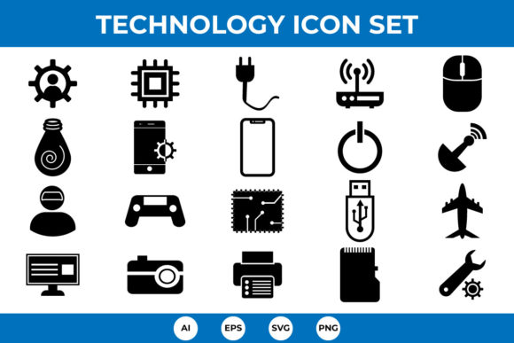 A Comprehensive Guide to the 20 Flat Technology and Multimedia Icons Collection
