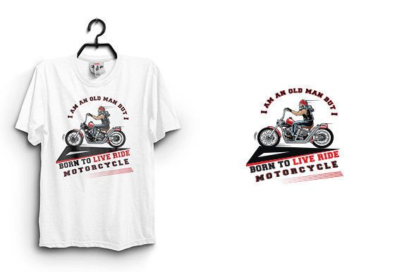 Born to Live Ride T-Shirt Design