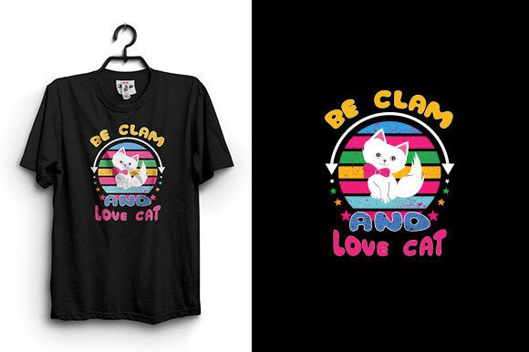 Creative Calm: The Cat T-Shirt Design