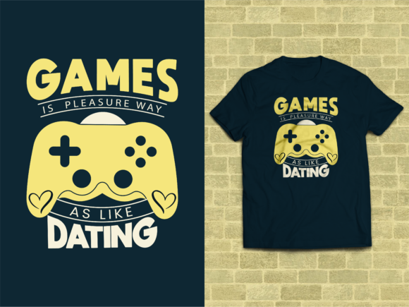 Games is Pleasure Way: A Vector Art Approach for T-Shirt Design