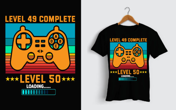 Level 49 Gamer Birthday T-Shirt Design: A Practical Asset for Creators and Businesses
