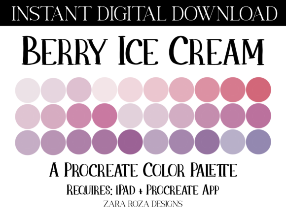 The Berry Ice Cream Color Palette: Your Digital Artistry Companion