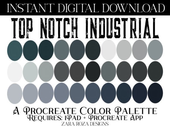 The Top Notch Industrial Procreate Palette: A Digital Artist's Tool Evaluation