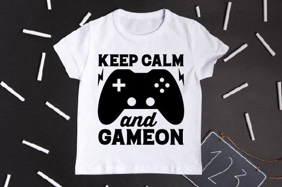 The Ultimate Keep Calm and Game on Typography T-Shirt Design