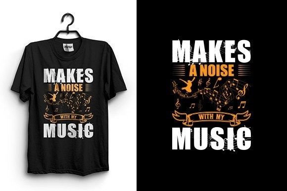 Unleash Creativity with the Makes a Noise Music T-Shirt Design